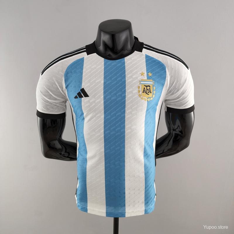 Camiseta de fútbol Argentina 2022 LOCAL MANGA CORTA VERSION JUGADOR